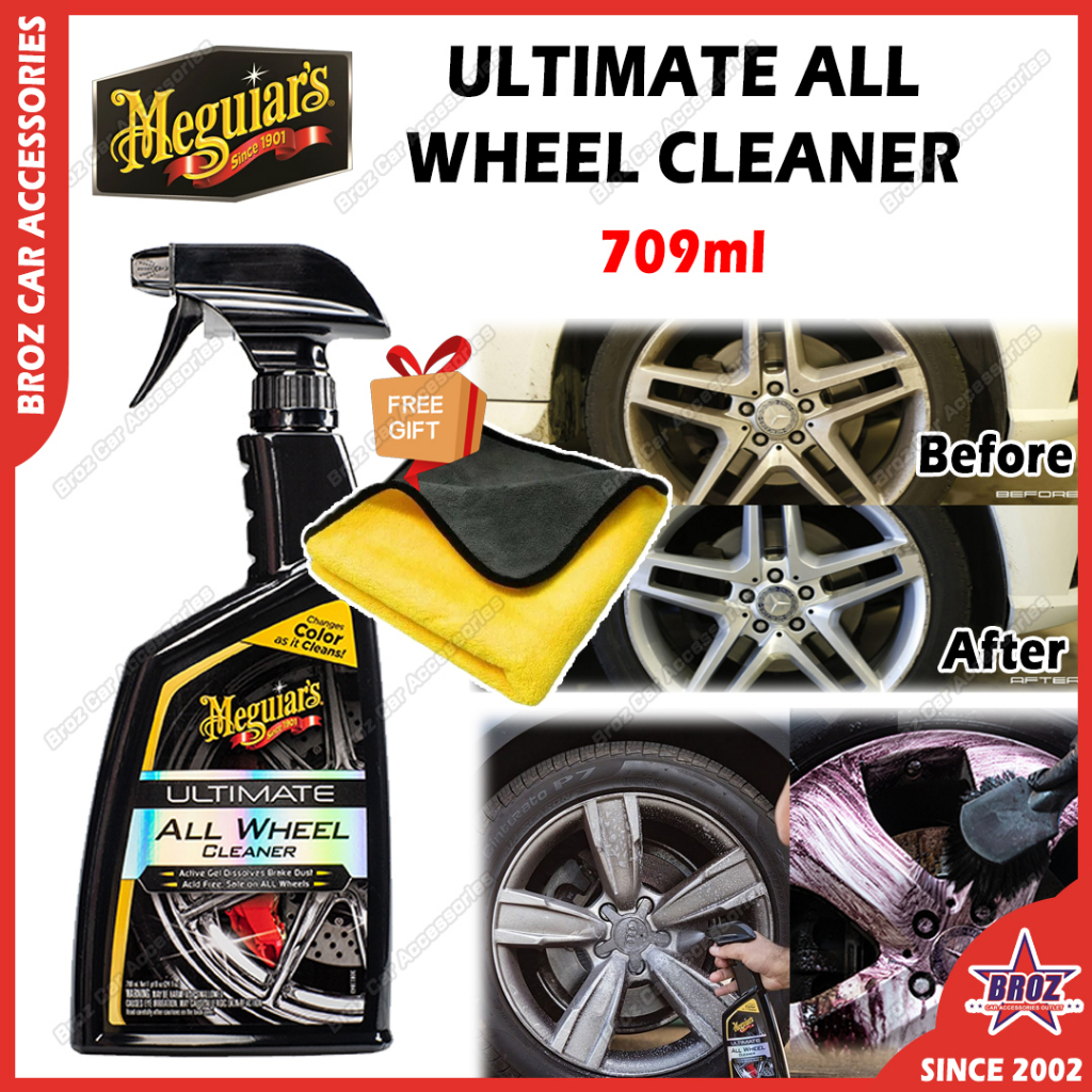 FREE GIFT Meguiar's G180124 Ultimate All Wheel Cleaner 709ml For All ...