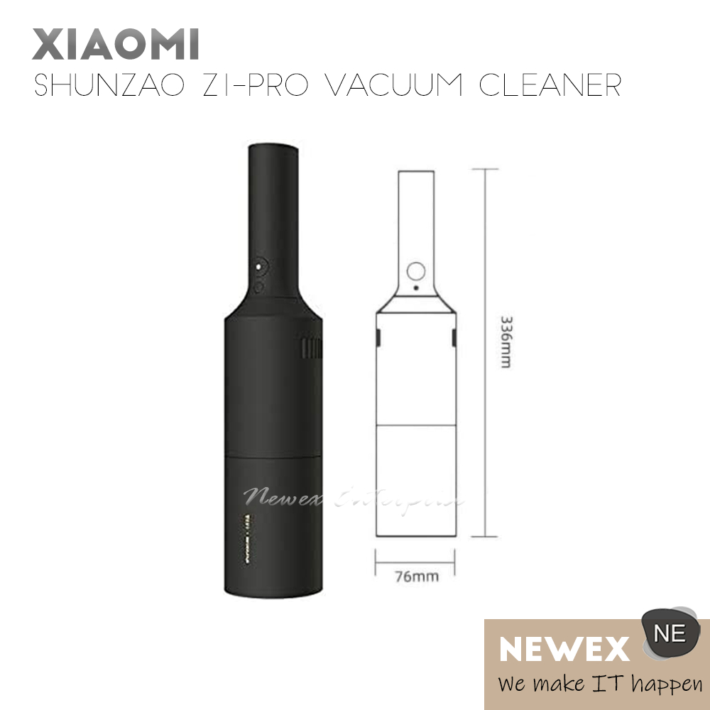 XIAOMI MIJIA SHUNZAO Z1-Pro Portable Vacuum Cleaner Home Car Wireless ...