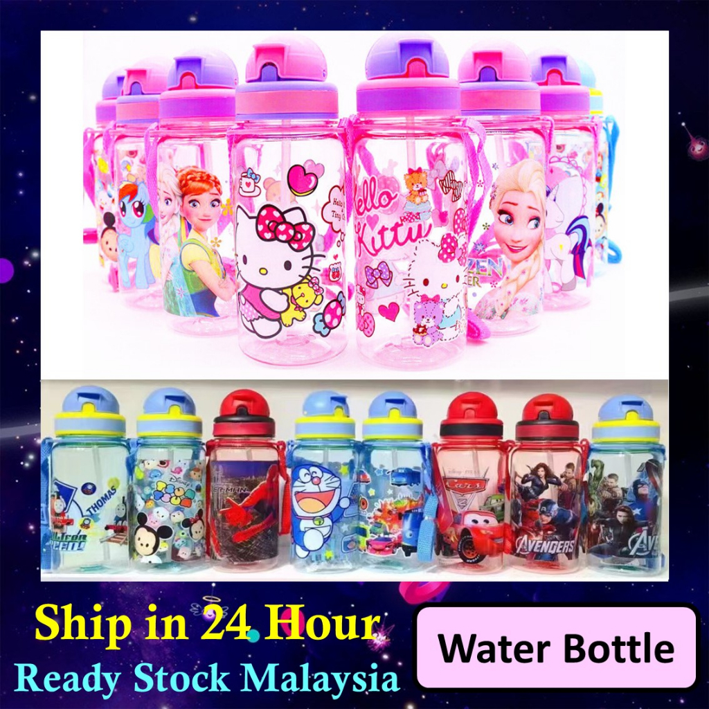 Water Bottle 350 ML Botol Air Kanak-kanak Kids Straw Bottle Kids ...