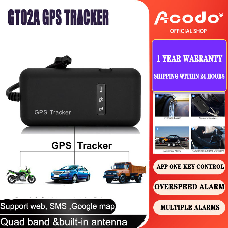 ACODO GT02 GSM/GPRS/GPS Tracker Car Vehicle Bike Global Locator Real Time Track Monitor System