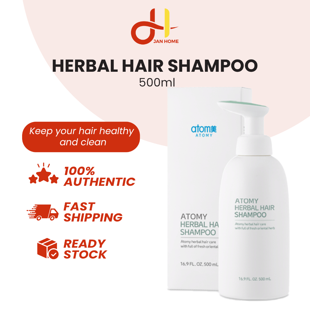 Atomy Herbal Hair Shampoo 500ml Scalp Shampoo Hair Care Syampu Rambut 洗发水 Shopee Malaysia