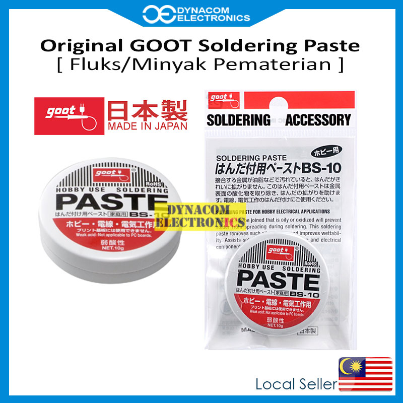 JAPAN GOOT BS10 10g Soldering Paste Solder Flux [Minyak Solder