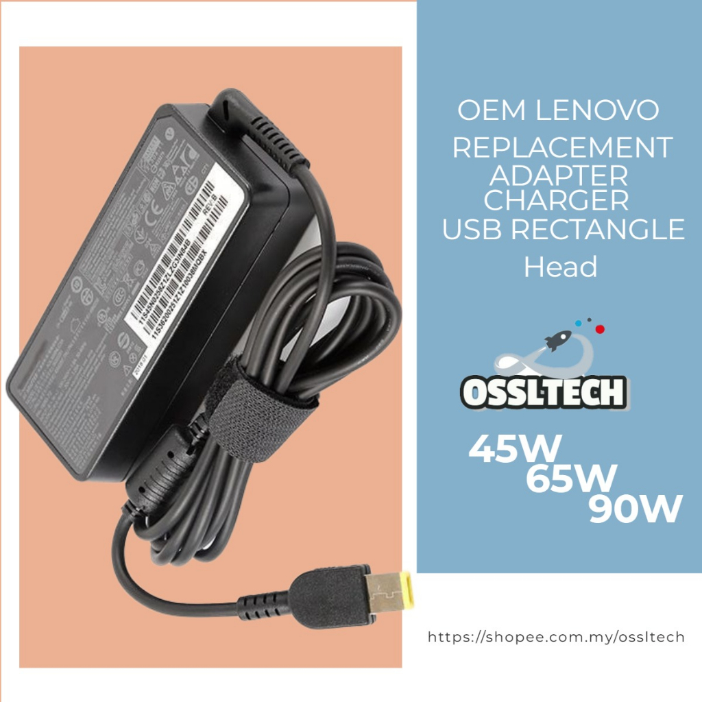 NEW 20V 2.25A 3.25A 4.5A 45w 65w 90w Laptop Power Adapter Charger USB ...