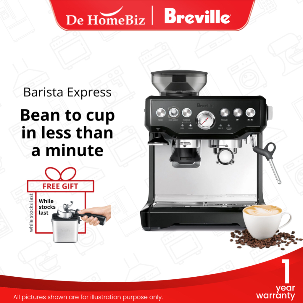 BREVILLE BES870SLQ Barista Express Espresso Coffee Machine 3 In 1