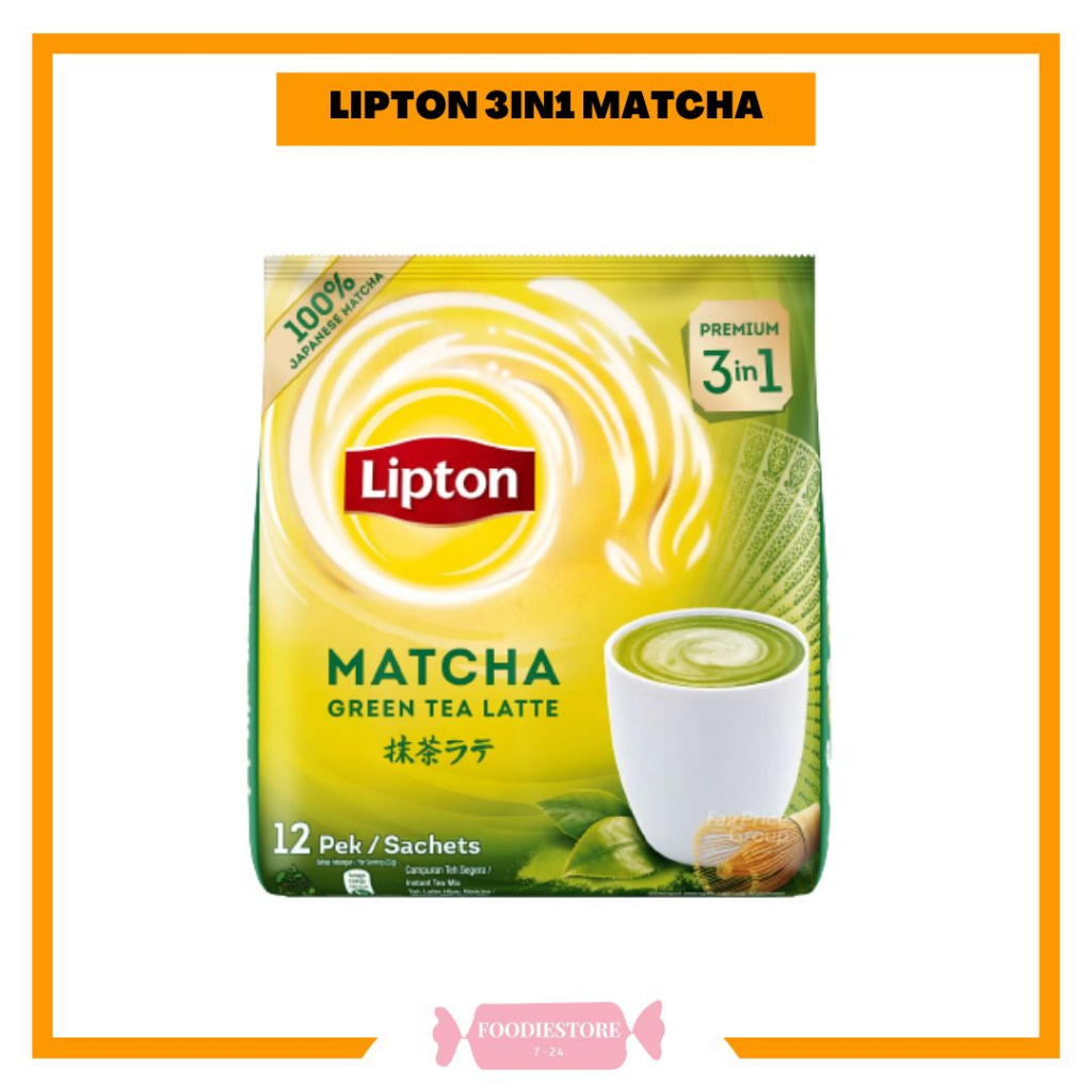 Lipton Classic Signature Milk Tea Latte (12 x 21g) Matcha Green Tea