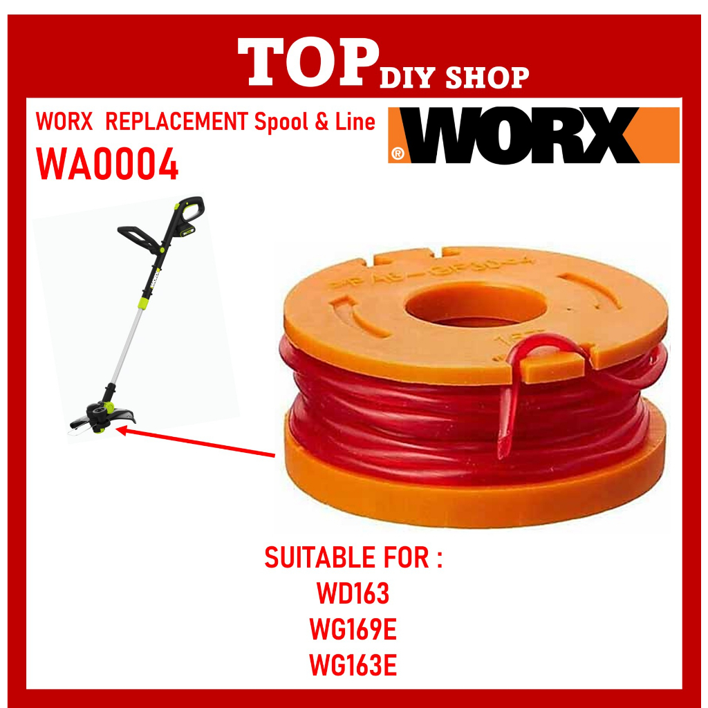 Worx ORIGINAL WA0004 WA0007 Replacement Spool Line (for WG119 WG169E