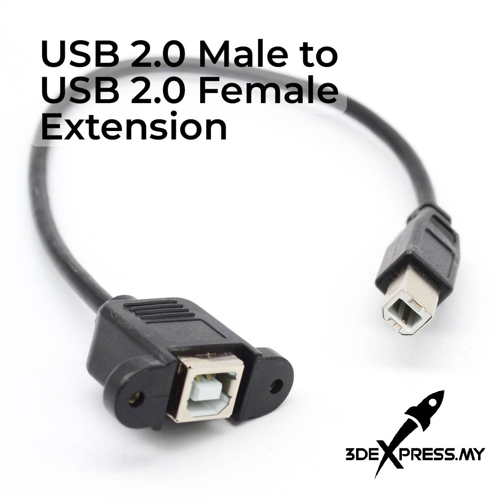 [READY STOCK] USB 2.0 Type B Male to Female Extension