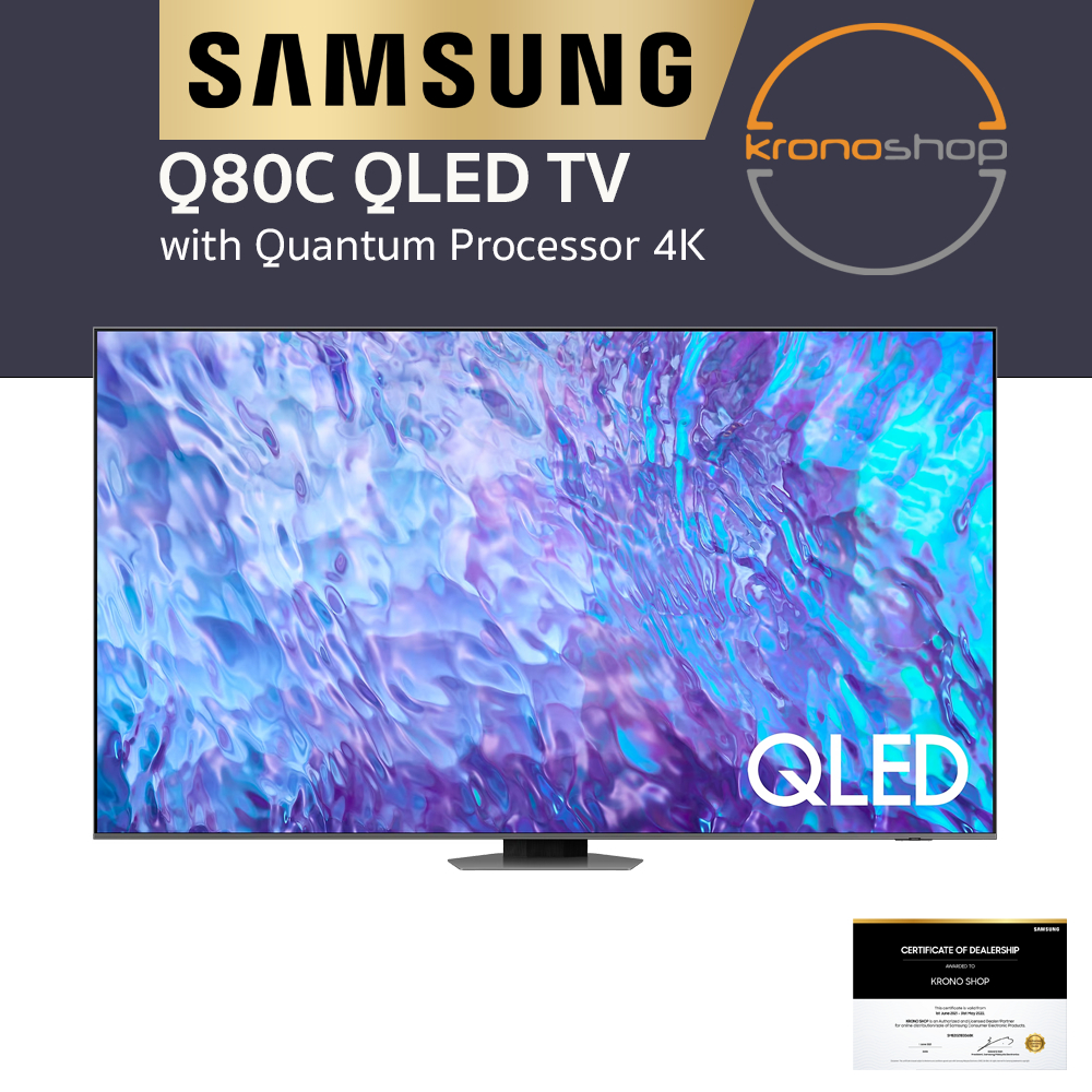 [2023 NEW] SAMSUNG 75 Inch Q80C QLED 4K Smart TV With Quantum Processor ...