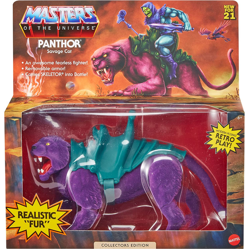 Masters Of The Universe Origins Exclusive Panthor Realistic Fur ...