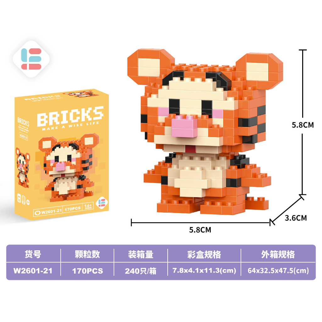 🇲🇾 DIY Mini Building Block Character Model Nano Block Cartoon Toys微颗粒积木 ...