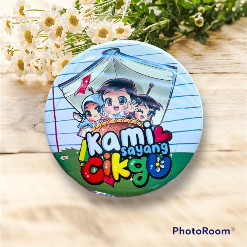 58mm Magnetic Badge Magnet Hadiah Perpisahan Guru Sekolah Teacher