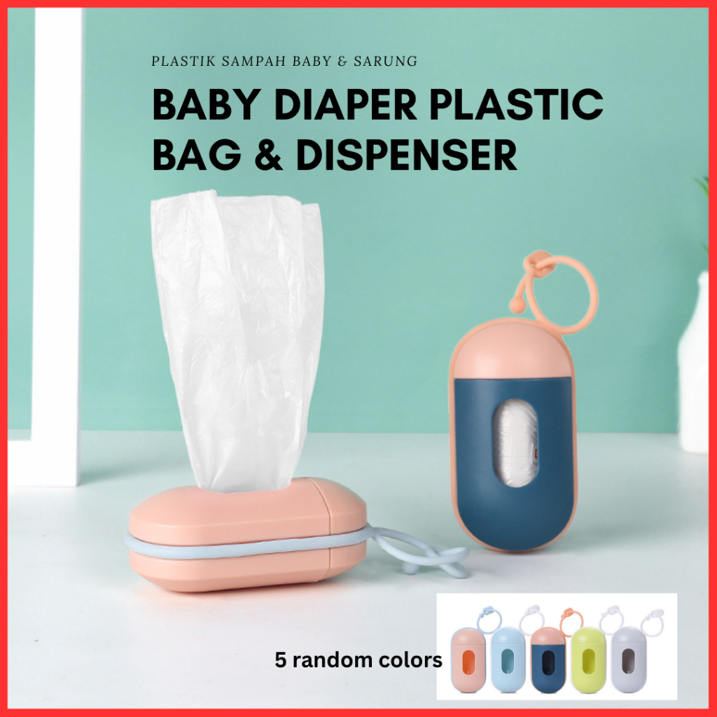 Plastic bag Portable Diaper Dispenser Waste Bag Garbage Bag Plastik