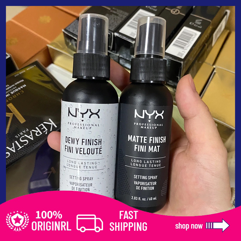 NYX Professional Makeup Setting Spray Dewy/Matte Finish Long Lasting 60ml Shopee Malaysia