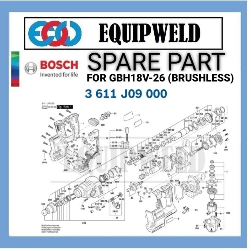 SPARE PART BOSCH ROTOR MOTOR / STATOR COIL / ELECTRONIC MODULE SWITCH