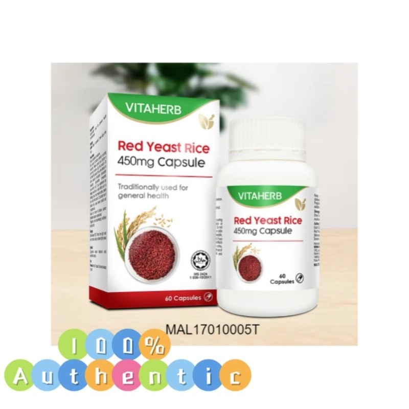 Vitaherb Red Yeast Rice 🔥 LDL cholesterol Shopee Malaysia