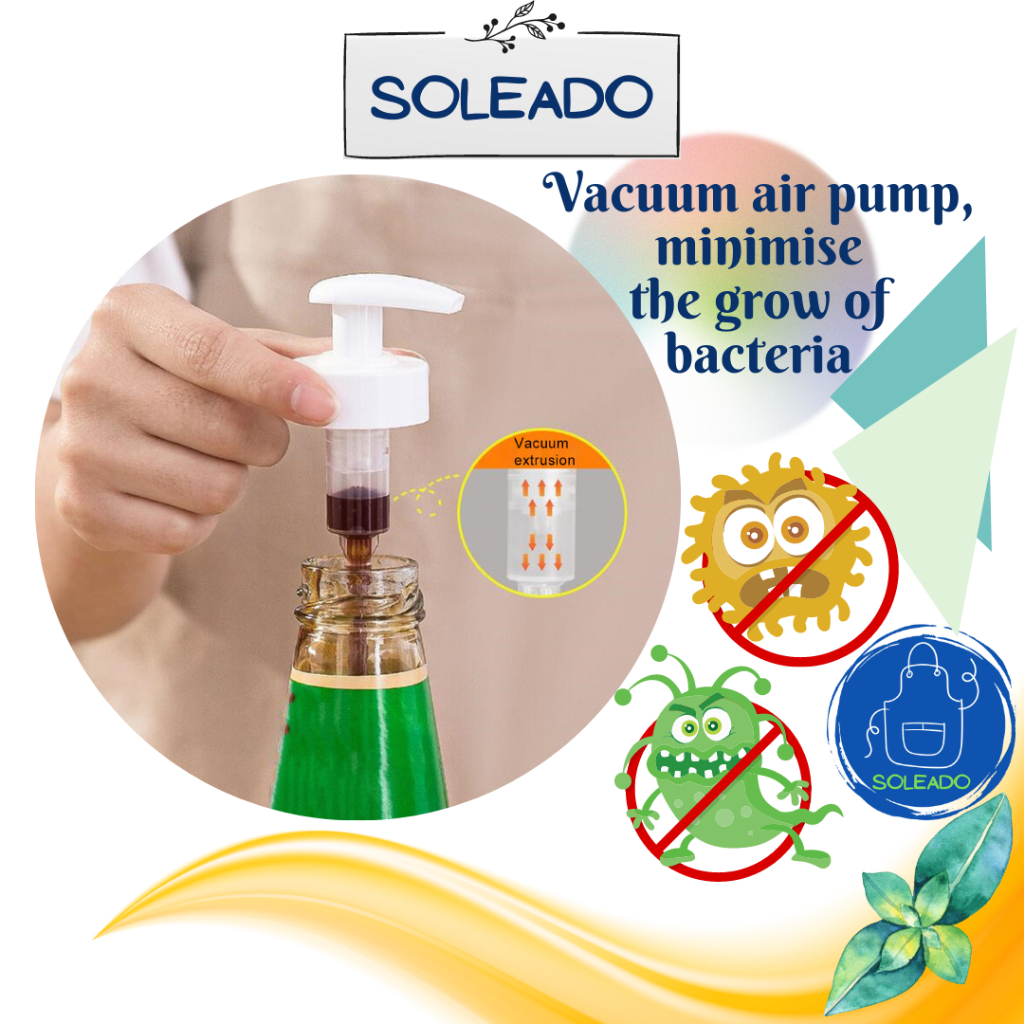 Oyster Sauce Bottle Head Press Pump Ketchup Push Type Pressure Nozzle Pump Sos Tiram Tomato Soy