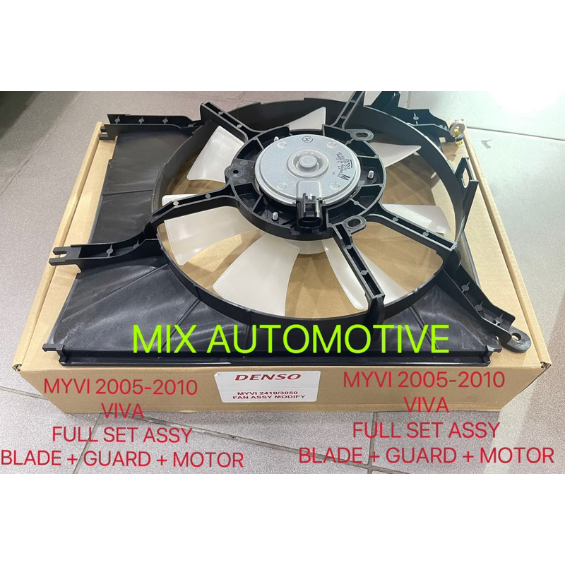 MYVI VIVA DENSO RADIATOR FAN MOTOR ASSY SET MODIFY MOTOR BESAR (LAGI ...