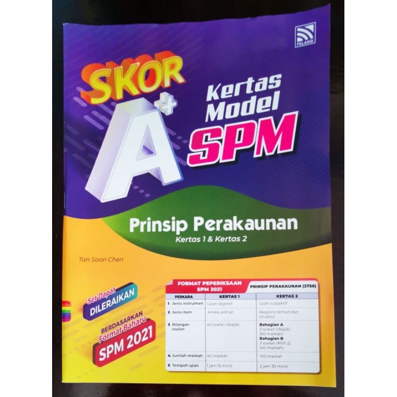 Skor A+ Kertas Model SPM Prinsip Perakaunan | Shopee Malaysia