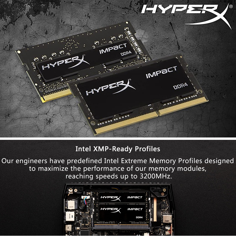 HyperX Impact DDR4 Laptop RAM 4GB 8GB 16GB 3200MHz 2400MHz 2666MHz ...