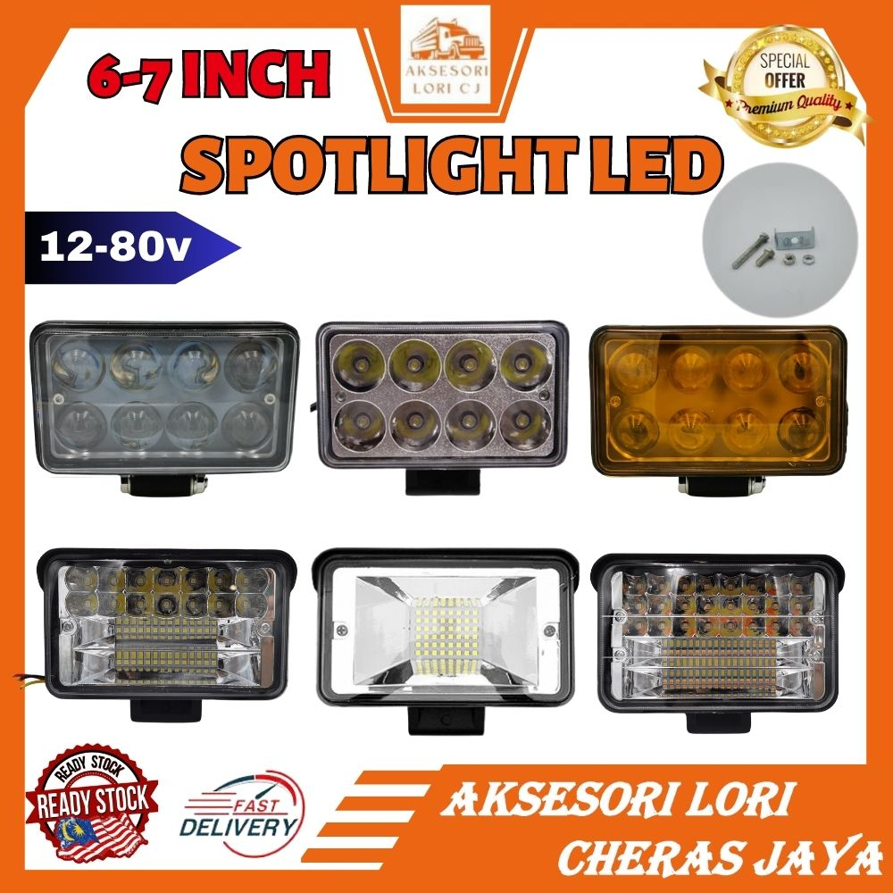 AKSESORI LORI CHERAS JAYA SPORT LIGHT LED 6INCH 1224V PUTIH KUNING