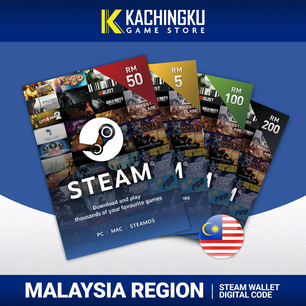 Steam Wallet Code MALAYSIA / MY - RM5 RM8 RM10 RM16 RM20 RM24 | Shopee ...