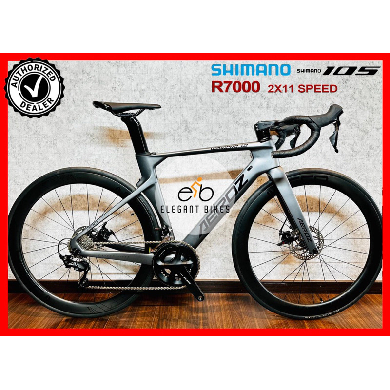 AEROZ WINDPRO TWITTER R10 SHIMANO 105 R7000 CARBON FRAME DISC