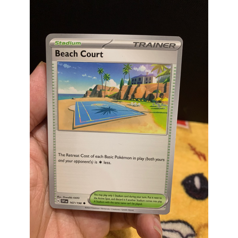 Pokemon Tcg - Beach court trainer | Shopee Malaysia