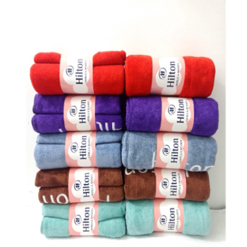Hilton towel Tuala mandi 27x54 inch /70 x 140 cm Shopee Malaysia
