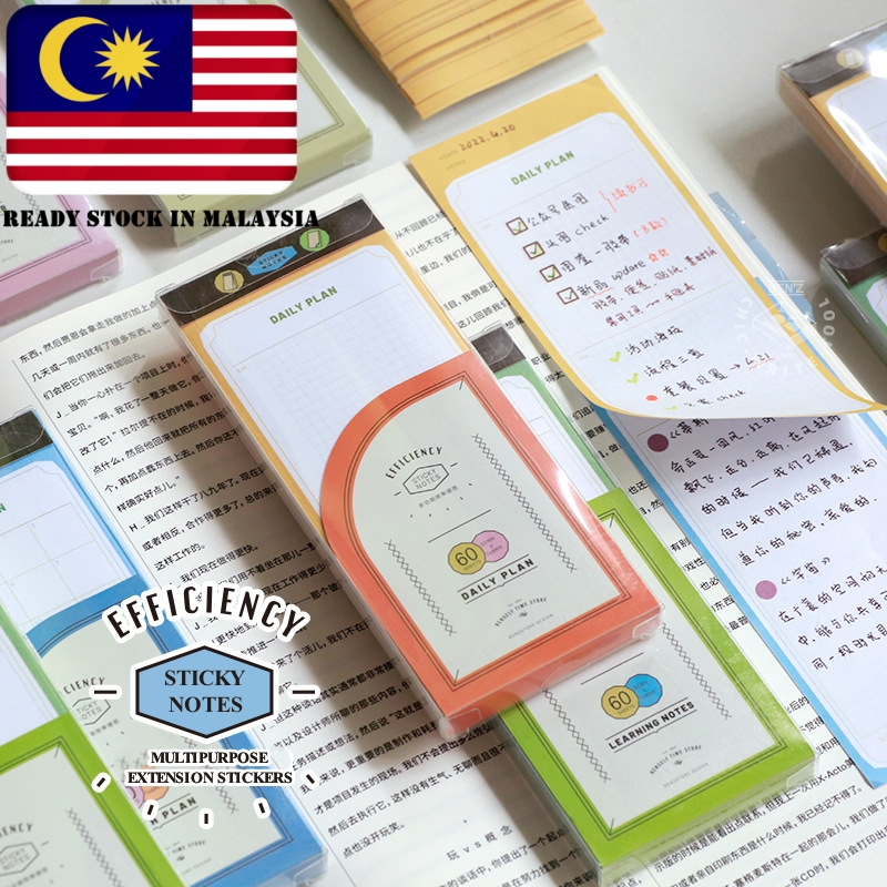 BZS Multipurpose Sticky Notes Extension Stickers Memo Pad Notepad Todo