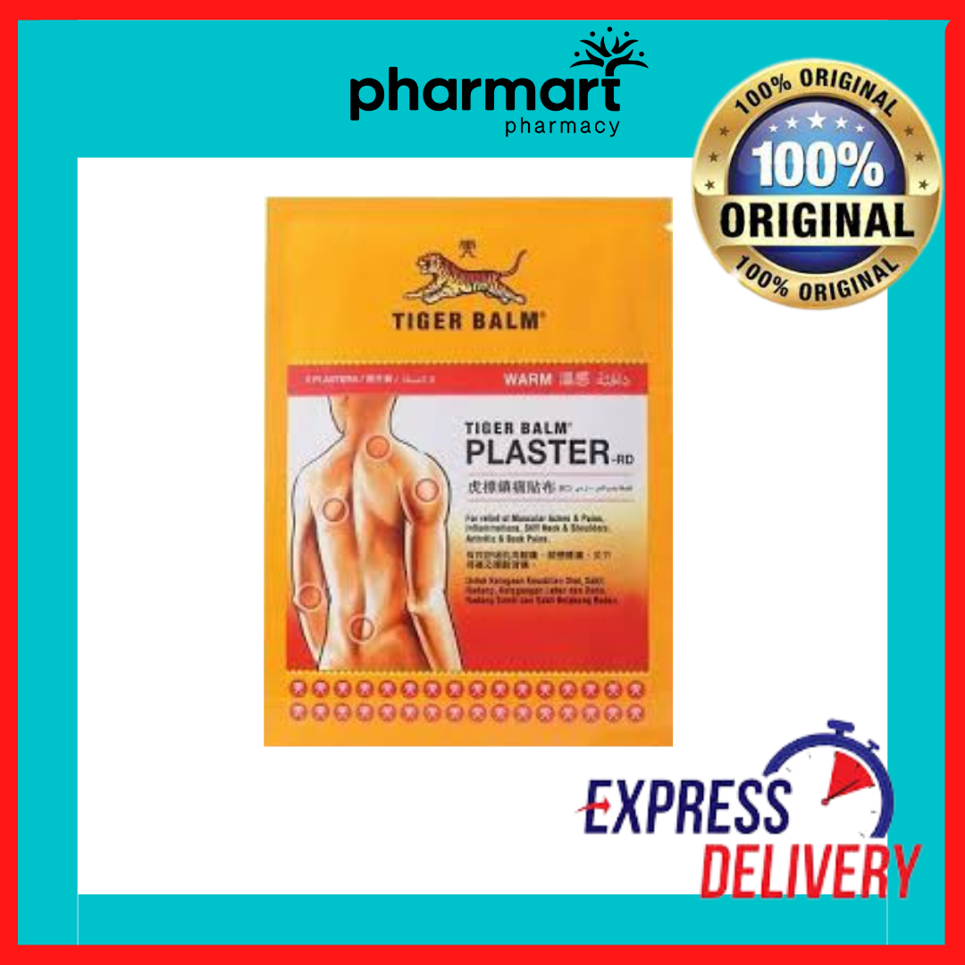 Tiger Balm Plaster-RD Warm 7cmx10cm Relief of Muscular Aches
