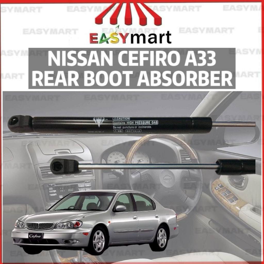 Nissan Cefiro A33 2002 Front Bonnet Damper Boot Absorber Gas Spring Set ...