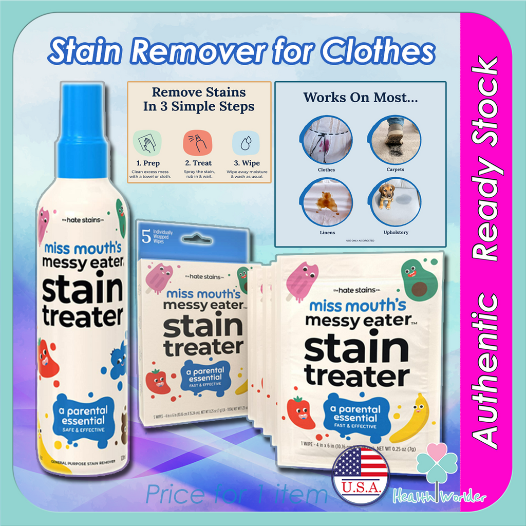 Original USA Products Miss Mouth's HATE STAINS CO Stain Remover for