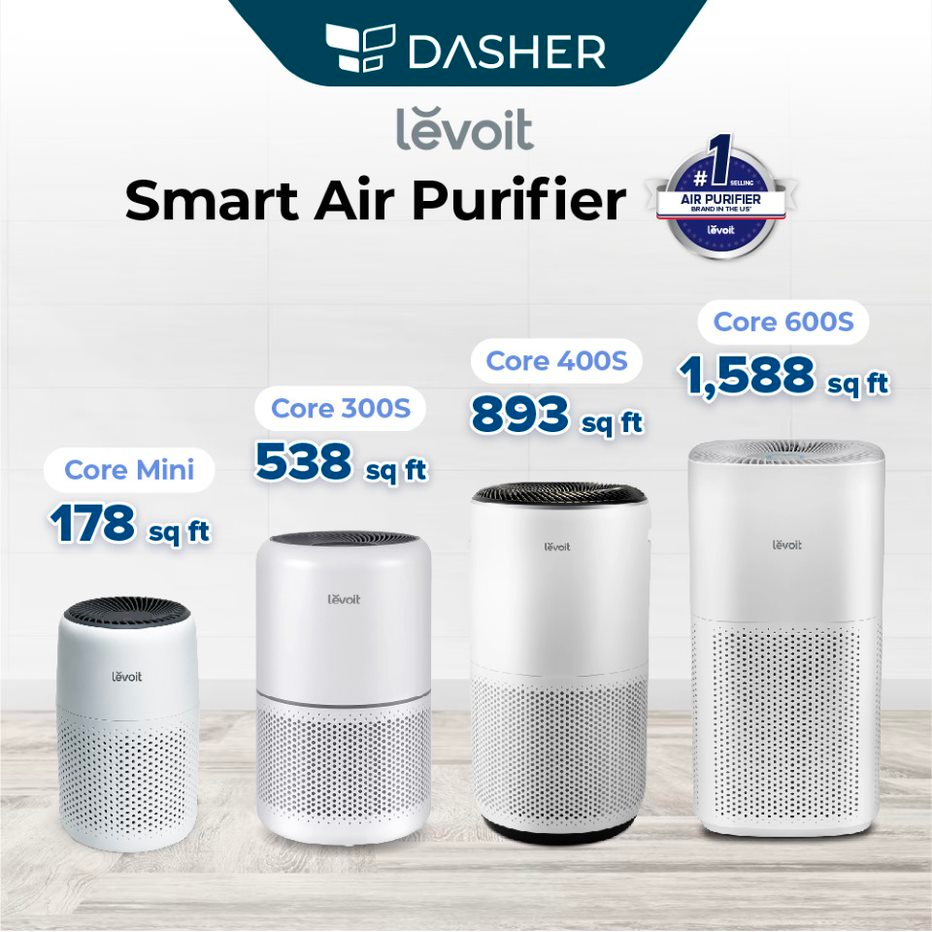 [Best Seller] Levoit Core 300S Smart Air Purifier HEPA Filter with Smart  App Control (50m²/538sq.ft)