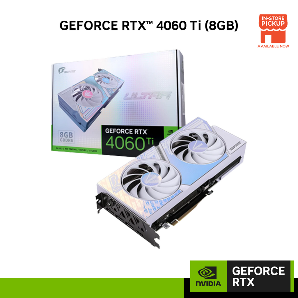 NVIDIA Graphic Card COLORFUL IGAME GeForce RTX 4060 Ti Ultra W DUO OC 8GB V Shopee Malaysia