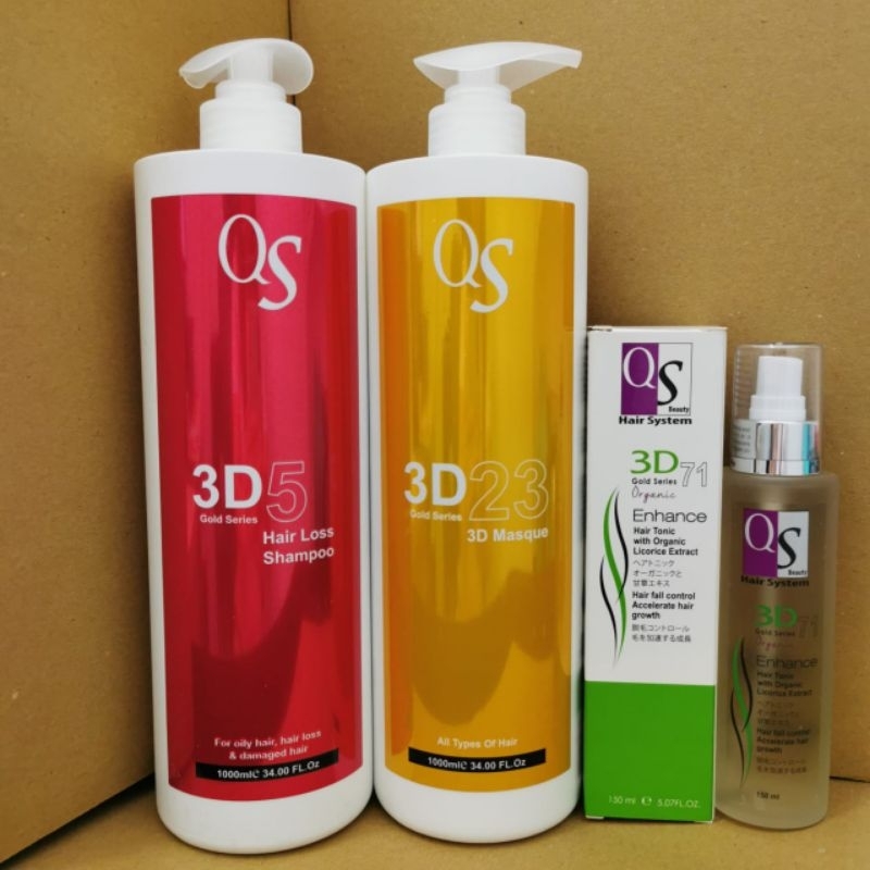 Qs Shampoo + Conditioner + Tonic (SET) Shopee Malaysia