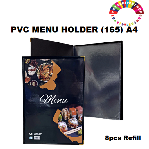 A4 Menu Holder with 8pcs Refill (165) | Shopee Malaysia