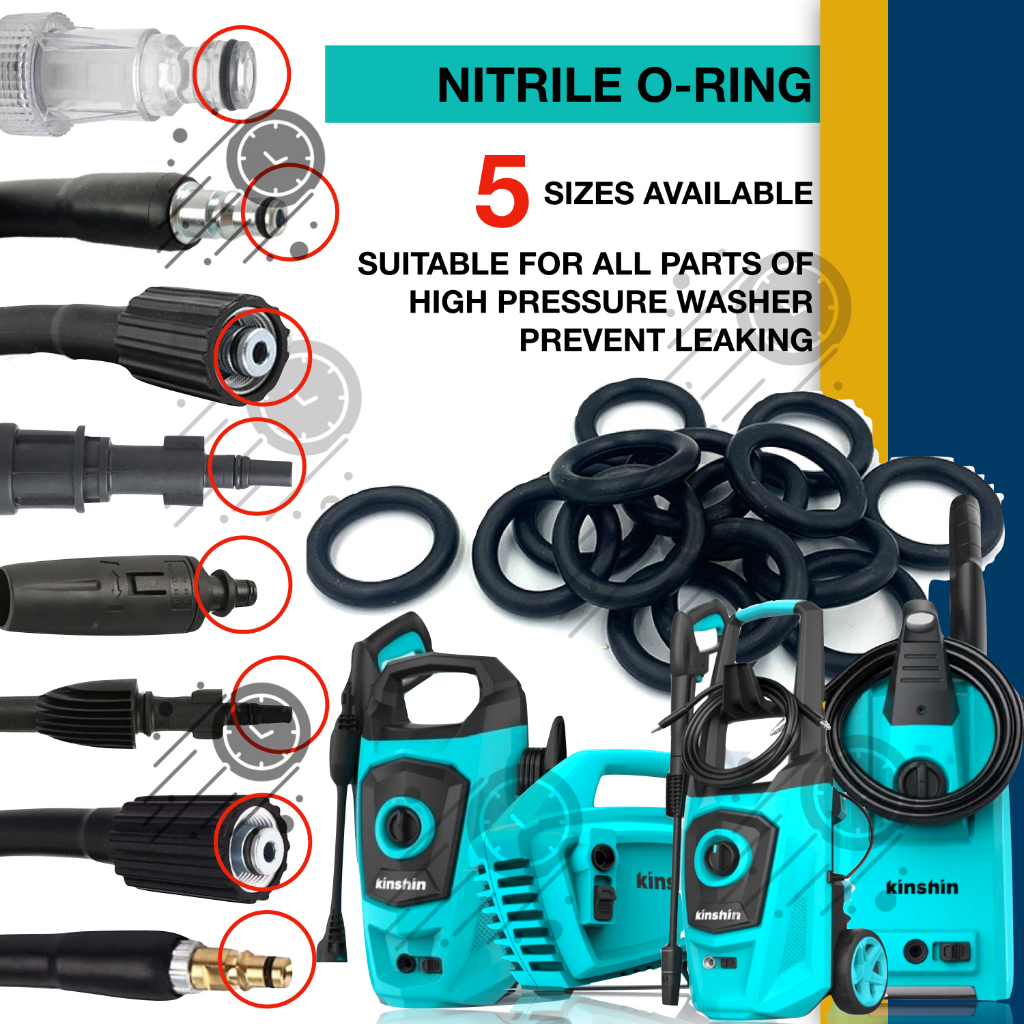 4 10 20PCS NITRILE ORING HIGH PRESSURE WASHER SPARE PARTS KINSHIN C201