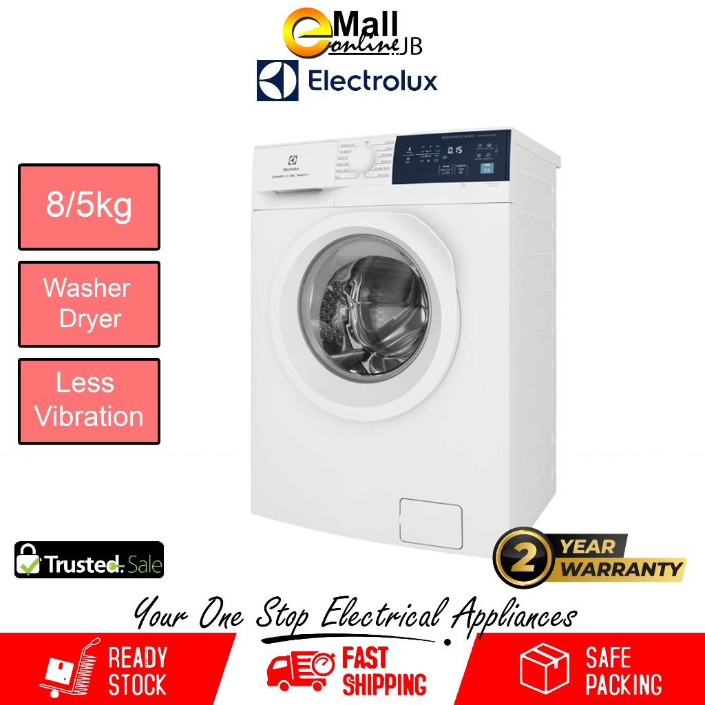 Electrolux 8/5kg Washer Dryer EWW8024D3WB Front Load | Washing Machine ...