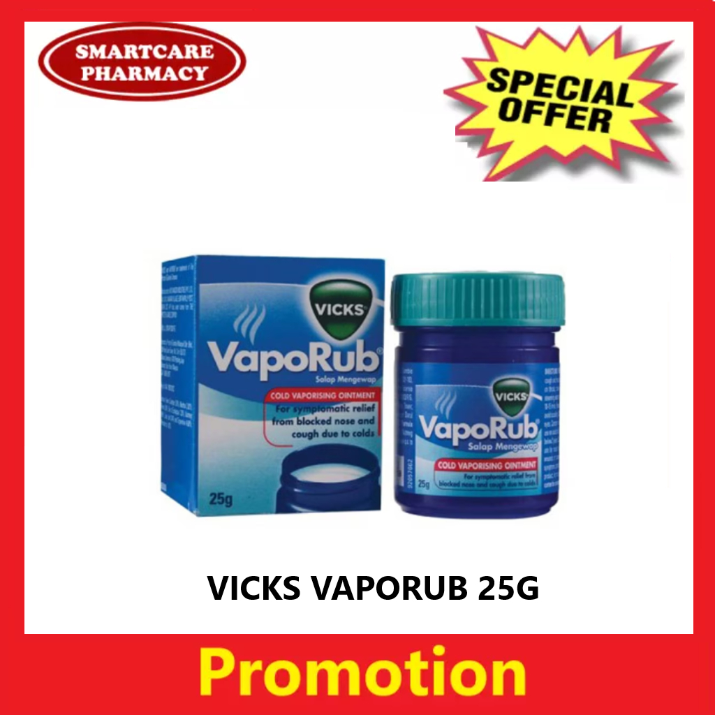 VICKS VAPORUB ORIGINAL 25G | Shopee Malaysia