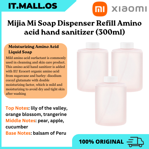 (3 Packs) Mijia Mi Soap Dispenser Refill Amino acid hand sanitizer (300ml) Shopee Malaysia