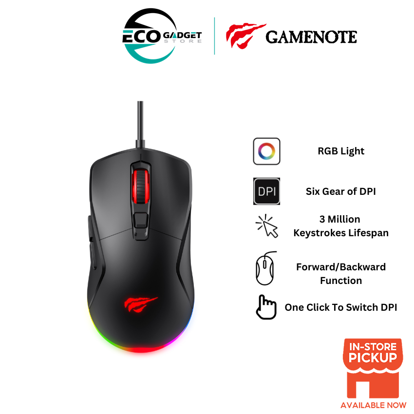 Gamenote Havit MS960 RGB Gaming Mouse Shopee Malaysia