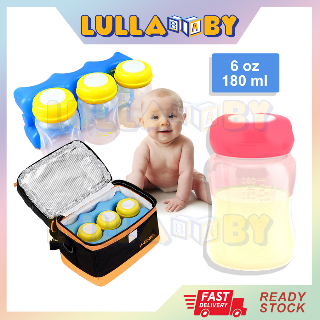 🔥READY STOCK🔥6oz Breastmilk Storage Bottle Standard Wide Neck Cap