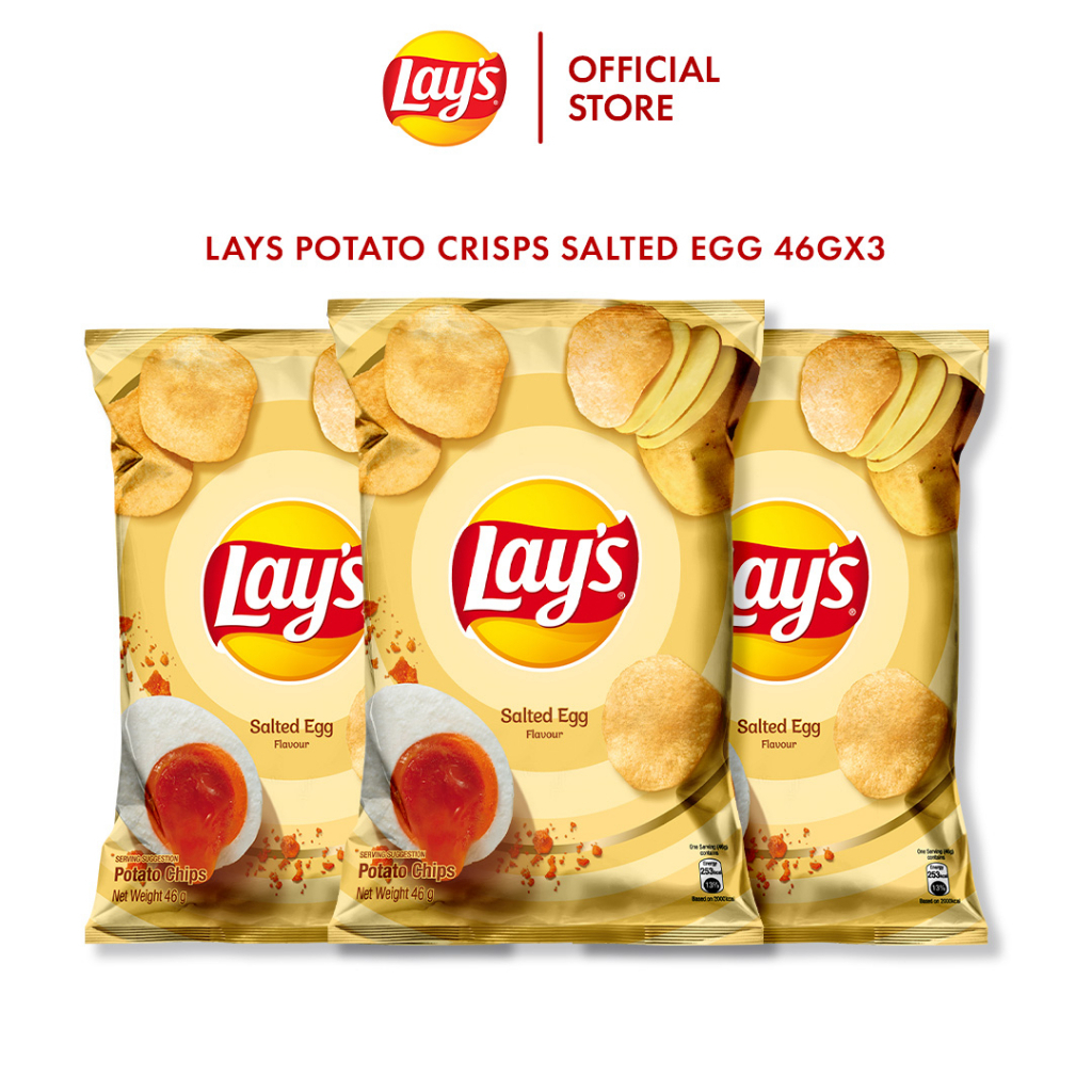 LAYS Salted Egg 50G x 3 Shopee Malaysia