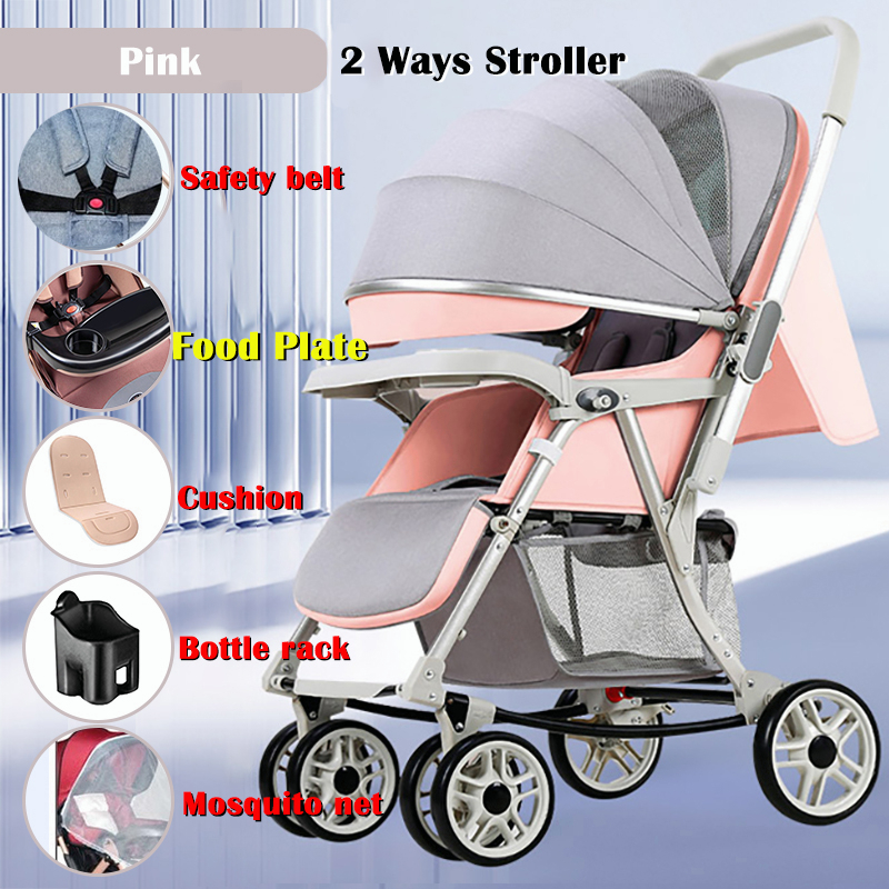 (Shiped Discount)3sit Two Way Stroller ilt/lie down portable baby