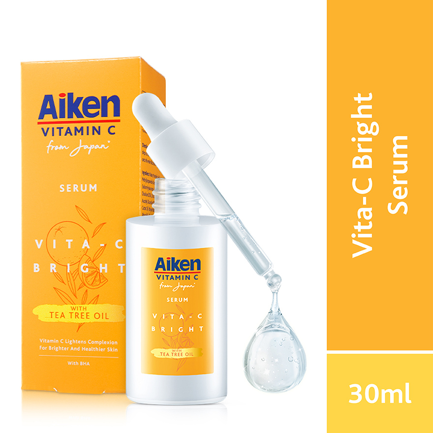 AIKEN Vita-C Brightening Serum 30ml | 65X Vitamin C to Brighten Skin ...