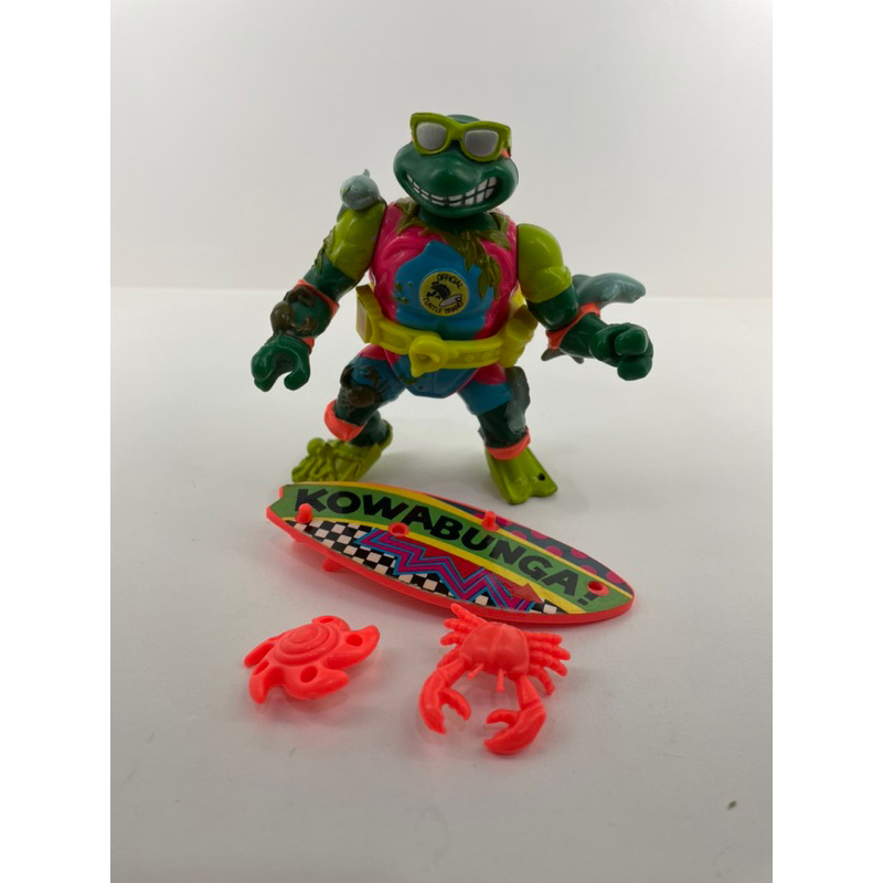 TMNT 1990 Sewer Surfin Mike Figure Teenage Mutant Ninja Turtles ...