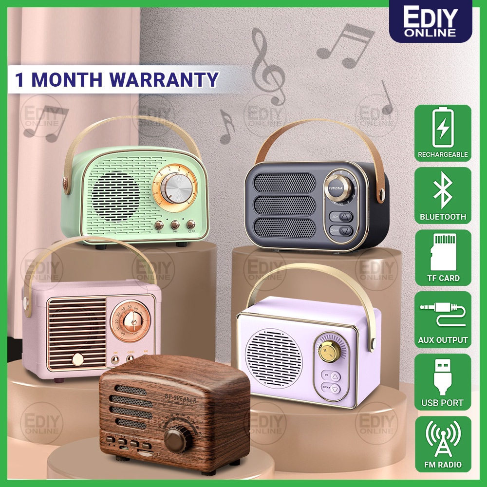 Rechargeable Wireless Speaker Radio MP3 Player Bluetooth Portable Small
