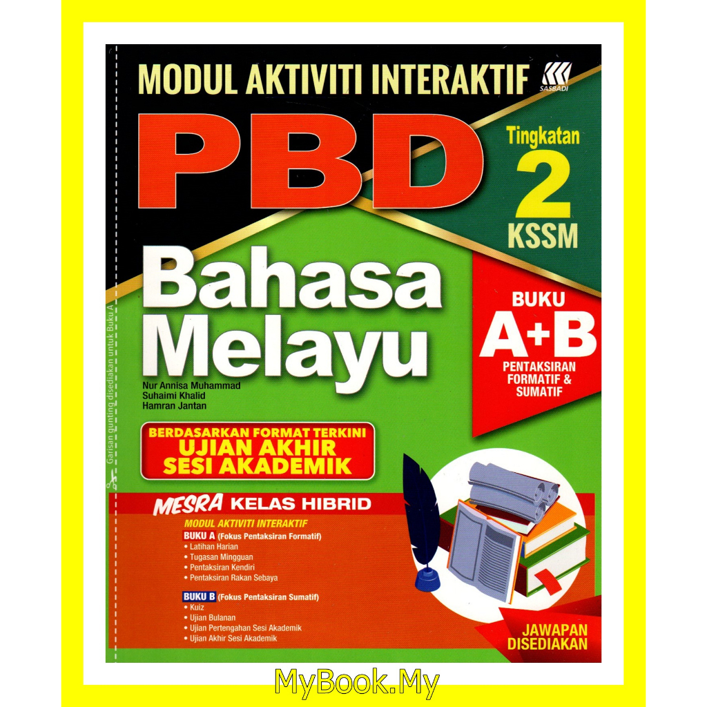 Baru Myb Buku Latihan Modul Aktiviti Interaktif Pbd Tingkatan 2 Uasa Bahasa Melayu 5734