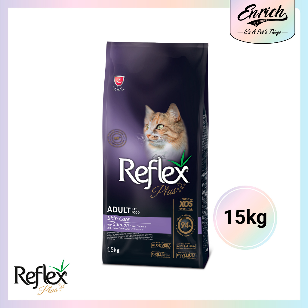 Reflex Plus Cat Food Salmon Adult Cat 15kg - Skin Care | Shopee Malaysia