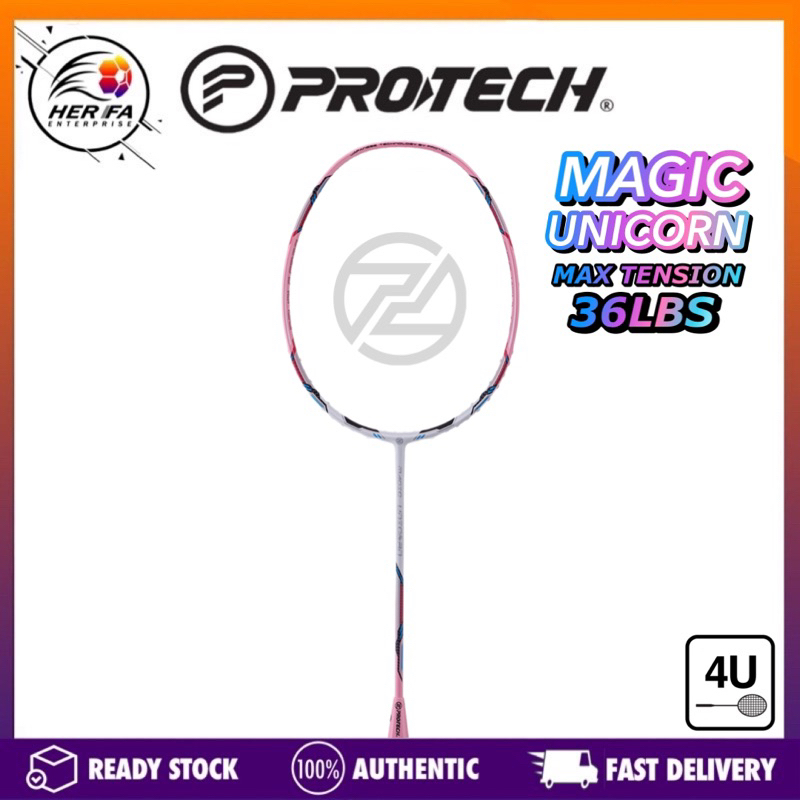 PROTECH Magic Unicorn 4UG2 Badminton Rackets Max Tension 36 LBS ...